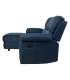 Nurgadiivan BERIT VN manuaalne recliner 214x160/95xH98cm, tumesinine
