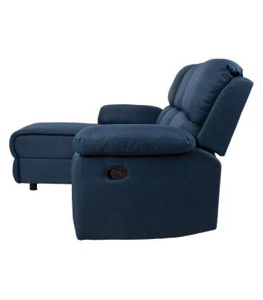 Nurgadiivan BERIT VN manuaalne recliner 214x160/95xH98cm, tumesinine