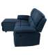 Nurgadiivan BERIT VN manuaalne recliner 214x160/95xH98cm, tumesinine