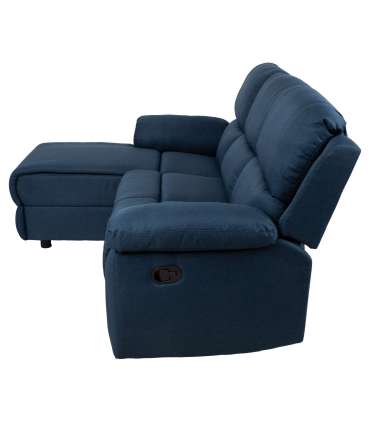Nurgadiivan BERIT VN manuaalne recliner 214x160/95xH98cm, tumesinine