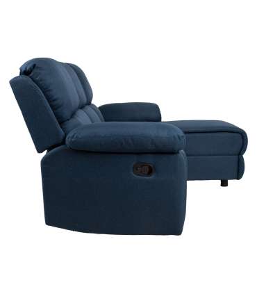 Nurgadiivan BERIT PN manuaalne recliner 214x95/160xH98cm, tumesinine