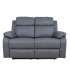 Diivan REX 2-kohaline manuaalne recliner 133x81xH103cm, tumehall