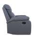 Tugitool REX manuaalne recliner 80x81xH103cm, tumehall