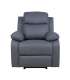 Tugitool REX manuaalne recliner 80x81xH103cm, tumehall