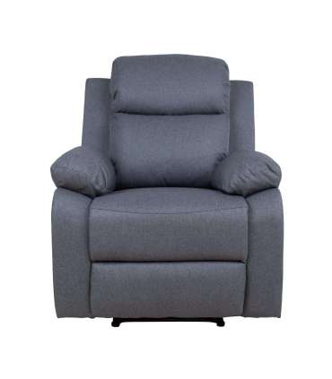 Tugitool REX manuaalne recliner 80x81xH103cm, tumehall