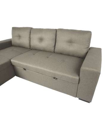 Nurgadiivanvoodi CARITA 240x90/160xH94cm, beež