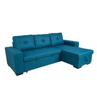 Nurgadiivanvoodi CARITA 240x90/160xH94cm, meresinine