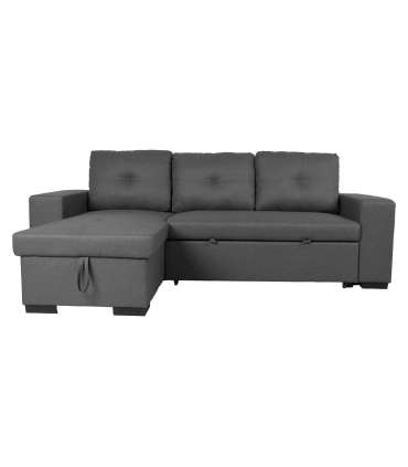 Nurgadiivanvoodi CARITA 240x90/160xH94cm, tumehall