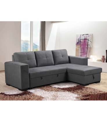 Nurgadiivanvoodi CARITA 240x90/160xH94cm, tumehall