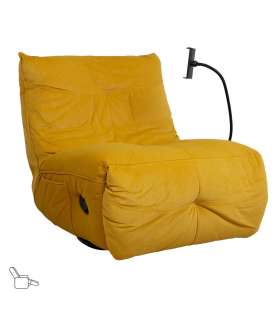 Puhketool WIN-WIN manuaalne recliner 80x95xH90cm, kollane