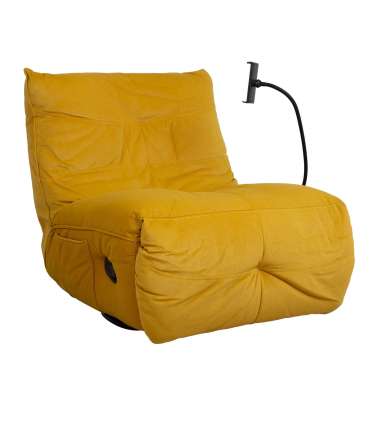 Puhketool WIN-WIN manuaalne recliner 80x95xH90cm, kollane
