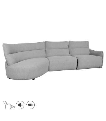 Nurgadiivan CANNES VN elektriline recliner 310x101/91xH92cm, hall