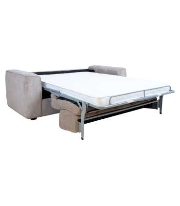 Diivanvoodi STELLA vedrumadratsiga 206x94xH70cm, beež