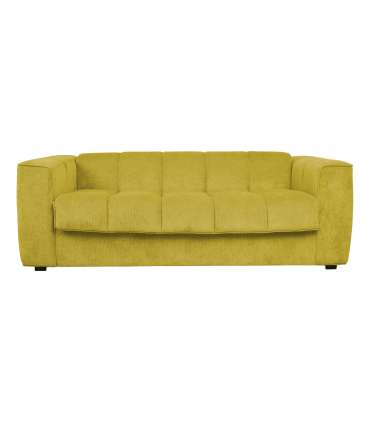 Diivanvoodi STELLA vedrumadratsiga 206x94xH70cm, kollane