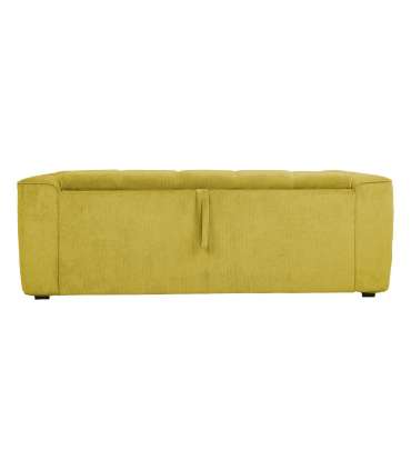 Diivanvoodi STELLA vedrumadratsiga 206x94xH70cm, kollane