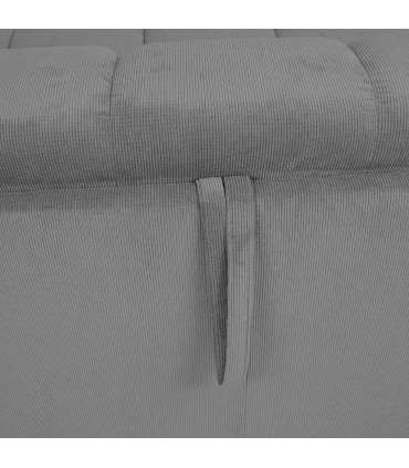 Diivanvoodi STELLA vedrumadratsiga 206x94xH70cm, hall