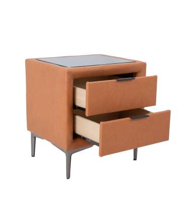 Öökapp LENA 50,5x41xH54cm, konjakipruun