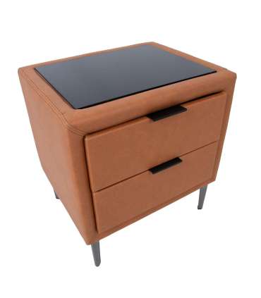 Öökapp LENA 50,5x41xH54cm, konjakipruun