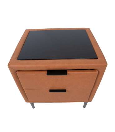 Öökapp LENA 50,5x41xH54cm, konjakipruun