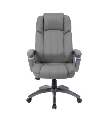 Töötool HOWARD, 66x75,5xH116-123,5cm, hall, kunstnahk, plastik