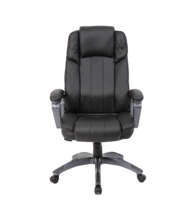 Töötool HOWARD, 66x75,5xH116-123,5cm, must, kunstnahk, plastik