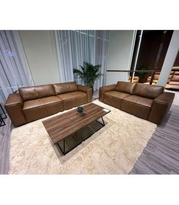 Diivan BURTON 3-kohaline 235x99xH81cm, pruun nahk