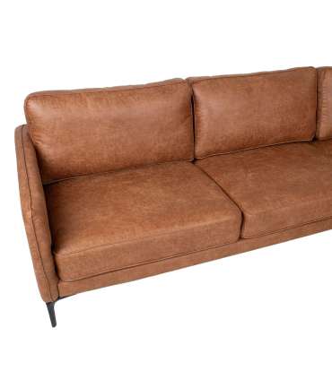 Nurgadiivan SOFIA PN 257x83/168xH82cm, pruun