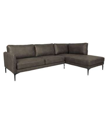 Nurgadiivan SOFIA PN 257x83/168xH82cm, tume oliiv