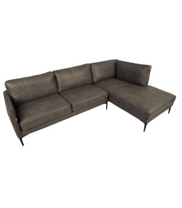 Nurgadiivan SOFIA PN 257x83/168xH82cm, tume oliiv