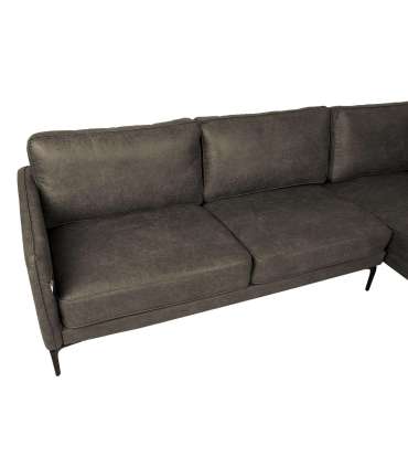 Nurgadiivan SOFIA PN 257x83/168xH82cm, tume oliiv