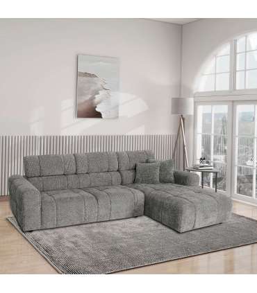 Nurgadiivan BELISMA PN 291x105/169xH74/92cm, beež