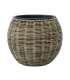 Lillepott WICKER D26xH22cm, helepruun