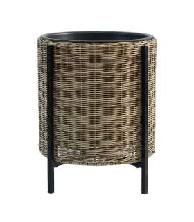 Lillepott WICKER alusega D39xH45cm, hele