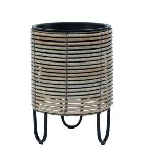 Lillepott WICKER D25xH35cm, bee˛ikashall