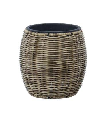 Lillepott WICKER D20xH20cm, helepruun