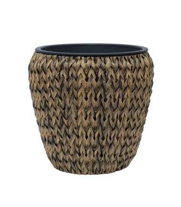 Lillepott WICKER 28x28xH28cm, pruun