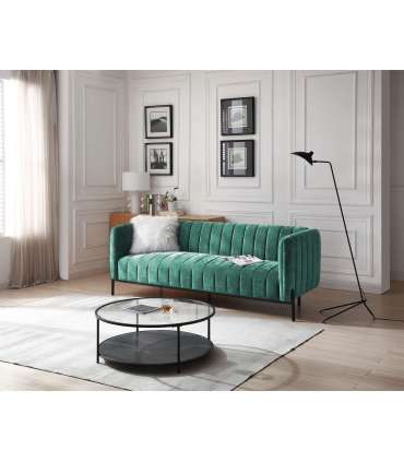 Diivanvoodi TAMIKA 3-kohaline 218x82xH82cm, roheline