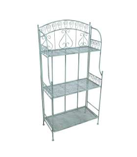 Riiul MINT 59x31xH117cm, antiikroheline, sepistatud metall
