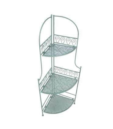 Угловая полка MINT 49x34xH118см, антично-зеленая