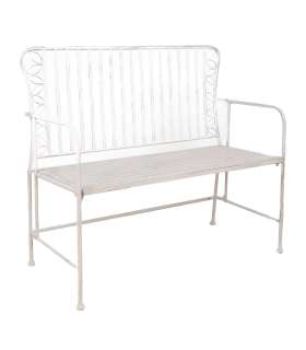 Pink JASMINE 103x50xH93cm, antiikvalge metall