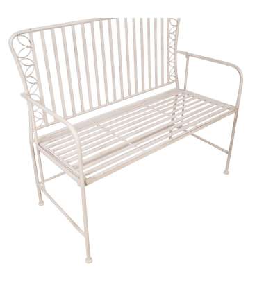 Pink JASMINE 103x50xH93cm, antiikvalge metall