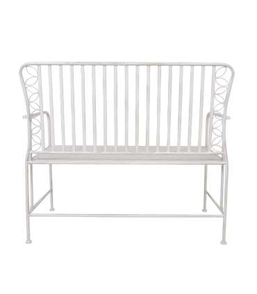 Pink JASMINE 103x50xH93cm, antiikvalge metall