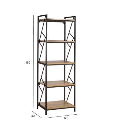 Riiul STUDY 60x40xH180cm, tamm