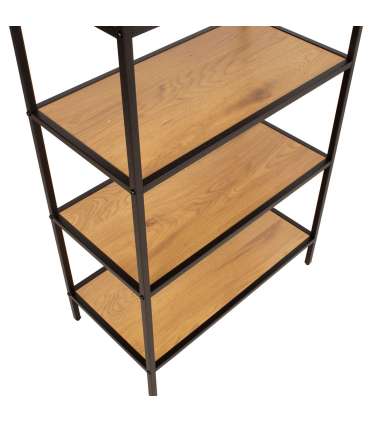 Riiul HEDVIG 63x33xH124cm, saar/must