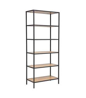 Riiul HEDVIG 63x33xH152cm, saar/must