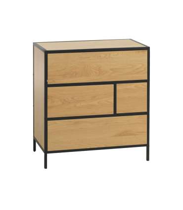 Kummut HEDVIG 70x40xH74,5cm, saar/must