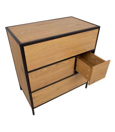 Kummut HEDVIG 70x40xH74,5cm, saar/must