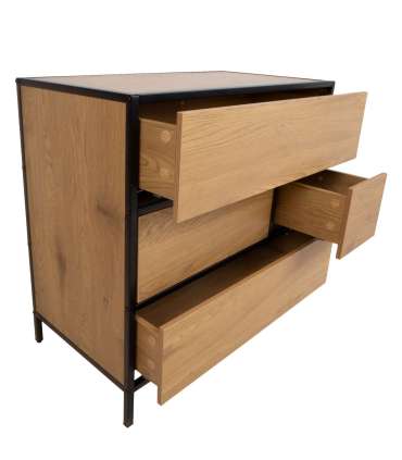 Kummut HEDVIG 70x40xH74,5cm, saar/must