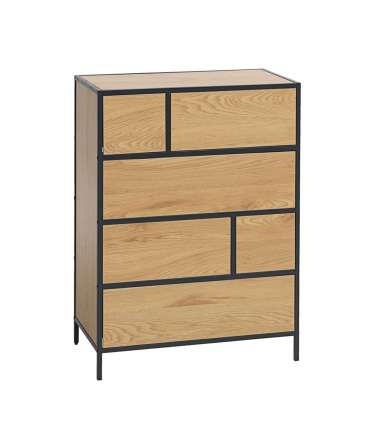 Kummut HEDVIG 70x40xH95cm, saar/must