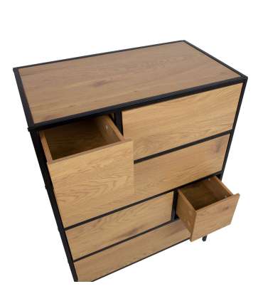 Kummut HEDVIG 70x40xH95cm, saar/must